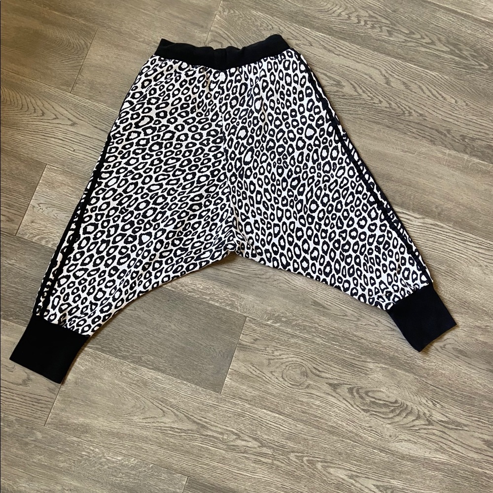 Jeremy Scott x Adidas Black and White Leopard Track Joggers - Picture 9 of 11